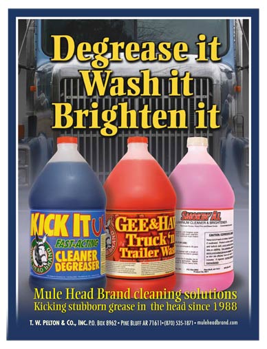 Kick It Cleaner Degreaser, Gee & Haw Trucj and Trailer Wash, Smokin' Al Aluminum Cleaner and Brightener
